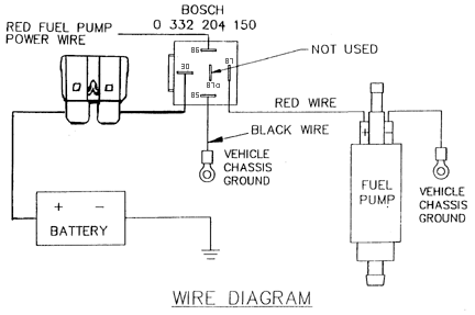 How to rewire install fuel pump relay mod